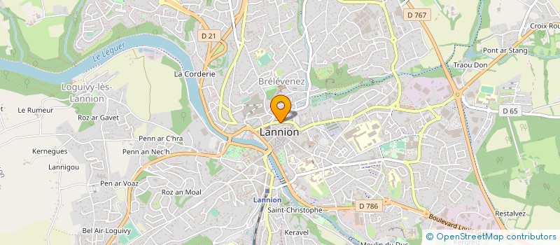 localisation de l'entreprise KERLYS  LANNION