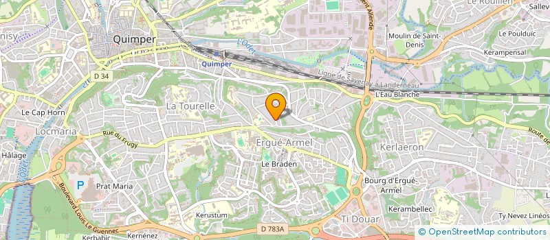 localisation de l'entreprise KERMA 3  QUIMPER