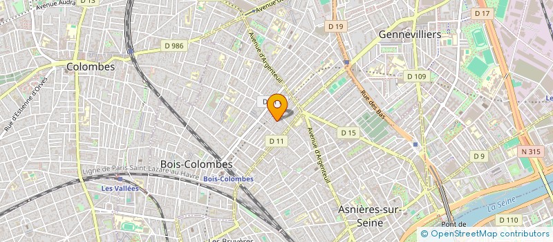 localisation de l'entreprise KERMA-IC à BOIS-COLOMBES
