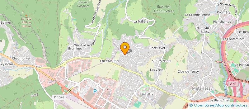 localisation de l'entreprise KERMADEC  EPAGNY METZ-TESSY