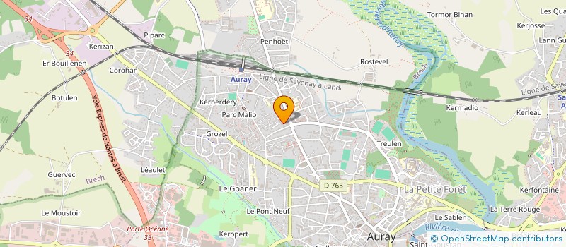 localisation de l'entreprise KERMALEX à AURAY