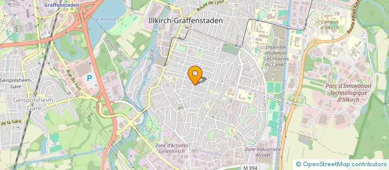 localisation de l'entreprise KERMARTIN CONSEIL  ILLKIRCH-GRAFFENSTADEN