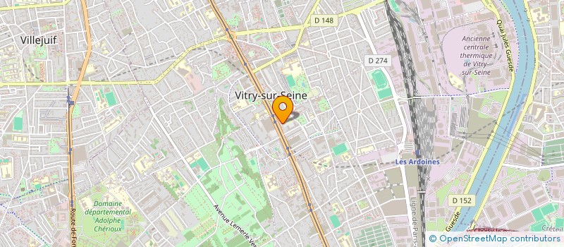 localisation de l'entreprise KERMED IT à VITRY-SUR-SEINE