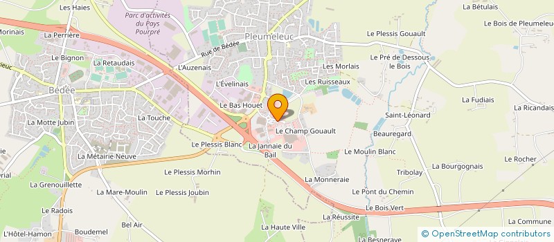 localisation de l'entreprise KERMELEUC DISTRIBUTION à PLEUMELEUC