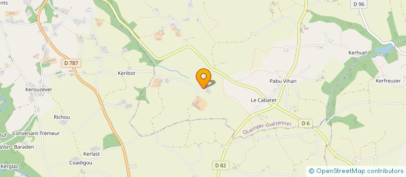 localisation de l'entreprise KERMERRER  QUEMPER GUEZENNEC