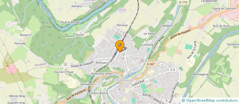 localisation de l'entreprise KERMEUR  CHATEAULIN