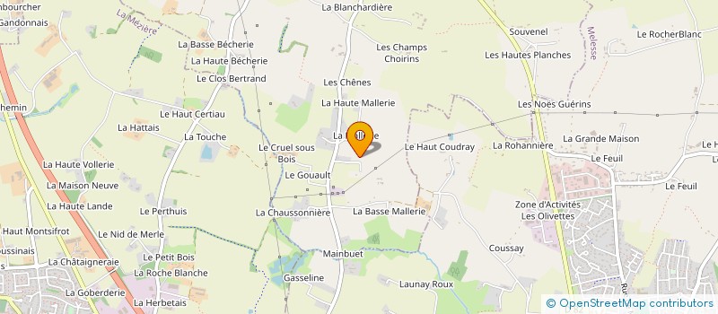 localisation de l'entreprise KERMEUR-RAULT  MONTREUIL-LE-GAST