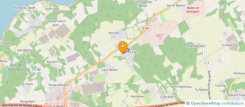 localisation de l'entreprise KERMONFORT  LOPERHET