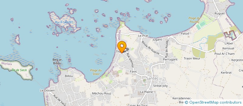 localisation de l'entreprise KERMOREN à SANTEC
