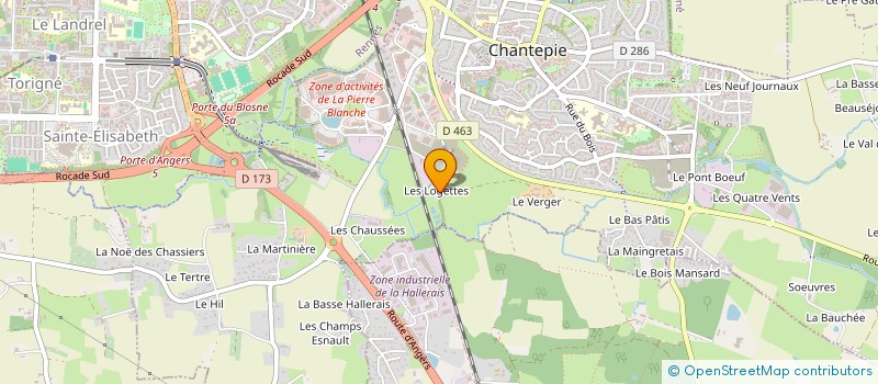 localisation de l'entreprise KERMORIO à CHANTEPIE