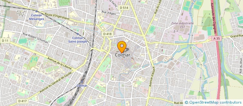 localisation de l'entreprise KERN à COLMAR