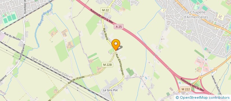 localisation de l'entreprise KERNAES à LA CHAPELLE-D'ARMENTIERES
