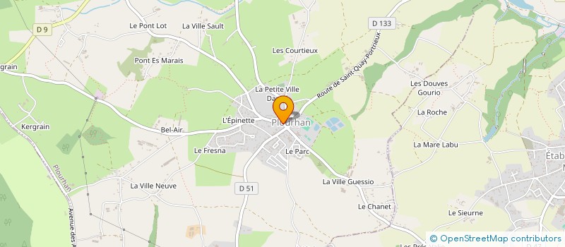 localisation de l'entreprise KERNAF  PLOURHAN