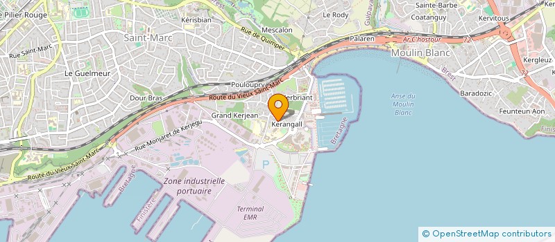 localisation de l'entreprise KERNALODA  BREST