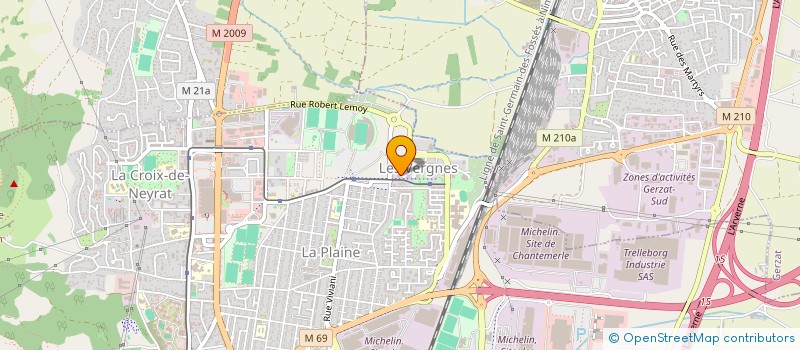 localisation de l'entreprise KERNANE  CLERMONT-FERRAND