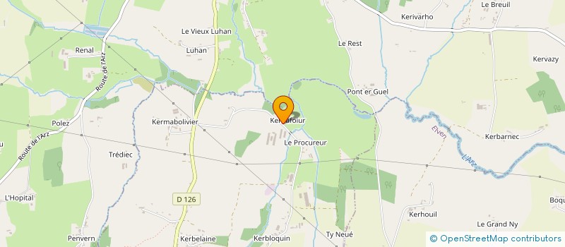 localisation de l'entreprise KERNAOEUF  MONTERBLANC