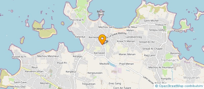 localisation de l'entreprise KERNAR  PLOUGUERNEAU