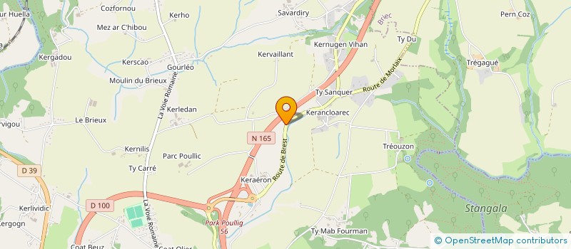 localisation de l'entreprise KERNE CYCLO CLUB à QUIMPER