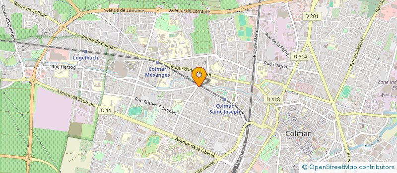 localisation de l'entreprise KERNEK  COLMAR