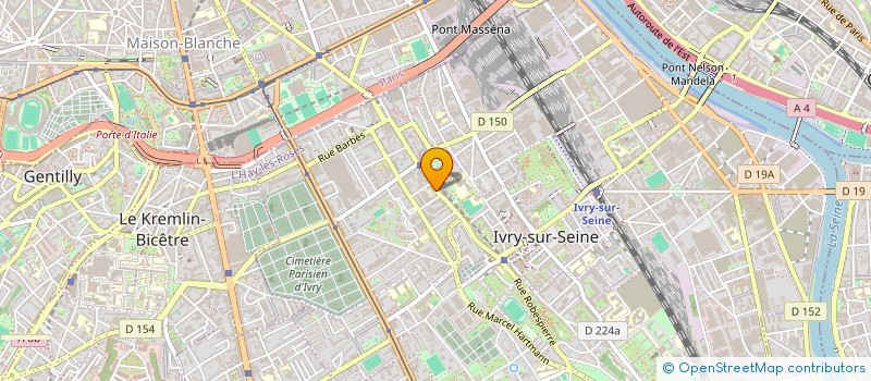 localisation de l'entreprise KERNEL PANIC SYSTEMS (KPS) à IVRY-SUR-SEINE