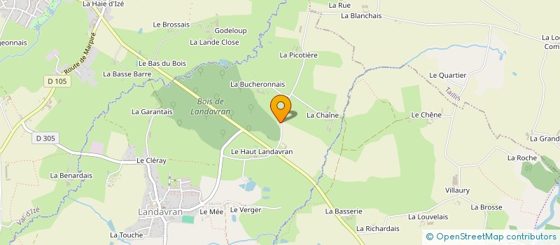 localisation de l'entreprise KERNELEC  LANDAVRAN