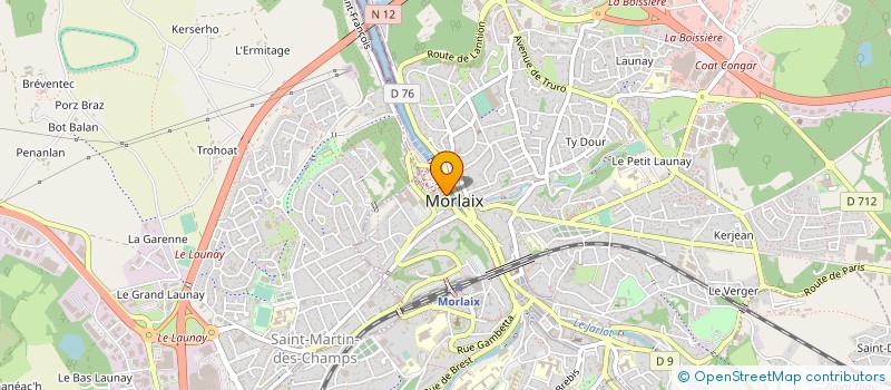 localisation de l'entreprise KERNEV LEON TREGER à MORLAIX