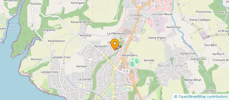 localisation de l'entreprise KERNEVADEZ AR JEU  CONCARNEAU