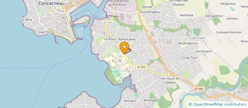 localisation de l'entreprise KERNEVEO HANDICAP à CONCARNEAU