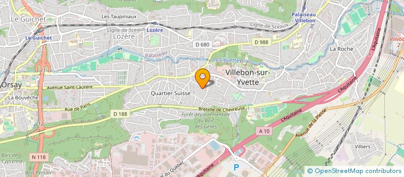 localisation de l'entreprise KERNEVES à VILLEBON-SUR-YVETTE