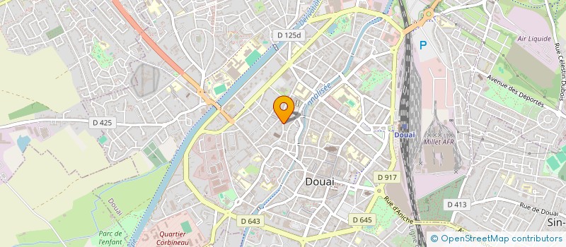 localisation de l'entreprise KERNEVEST à DOUAI