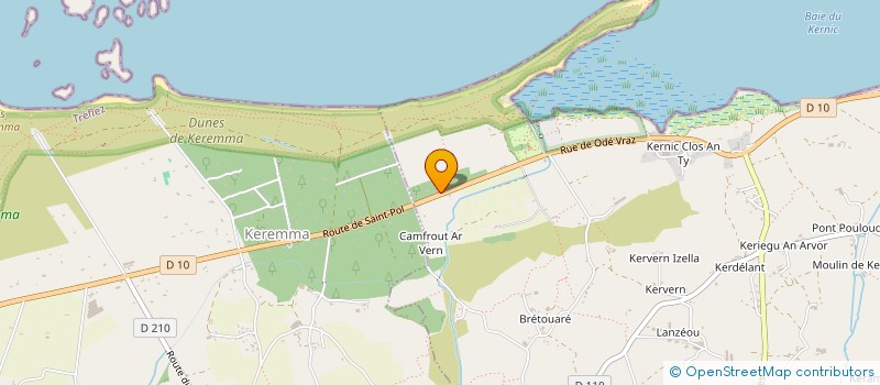 localisation de l'entreprise KERNIC CONSTRUCTIONS DANIEL LAGATHU  PLOUNEVEZ-LOCHRIST