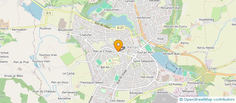 localisation de l'entreprise KERNINI  SAINT-RENAN