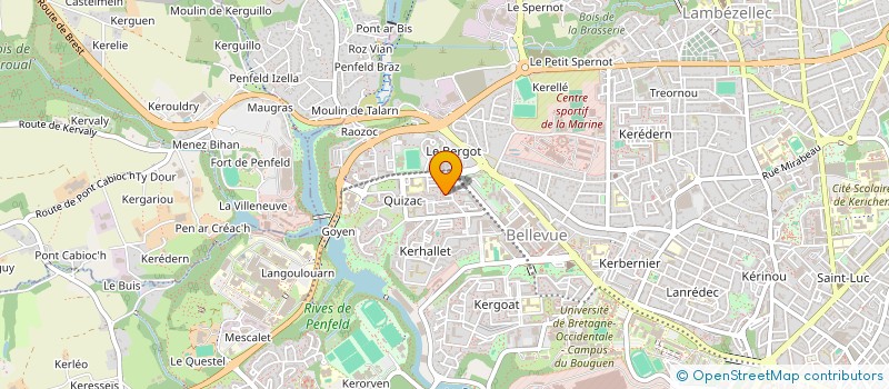 localisation de l'entreprise KERNINO  BREST