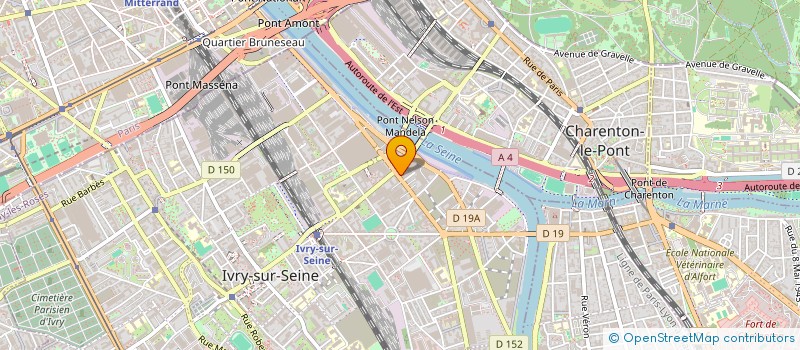localisation de l'entreprise KERO (KR) à IVRY-SUR-SEINE