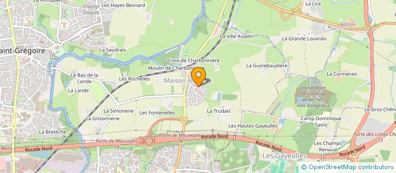 localisation de l'entreprise KEROAZ  SAINT-GREGOIRE