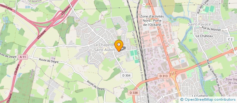 localisation de l'entreprise KEROB IMMO  LA CHAPELLE-SAINT-AUBIN