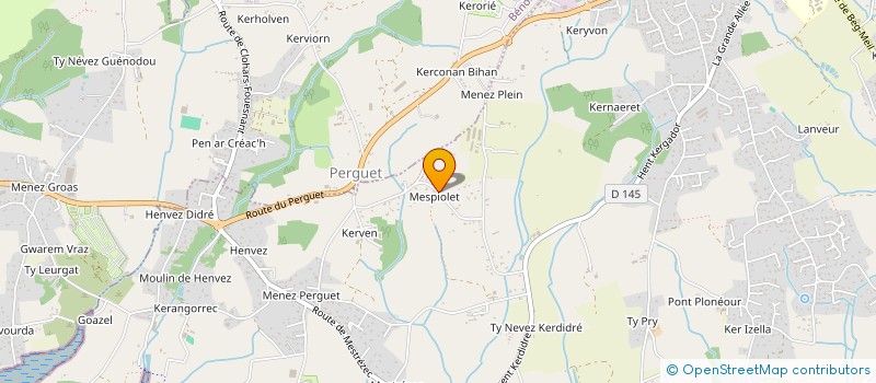 localisation de l'entreprise KERODENT  FOUESNANT