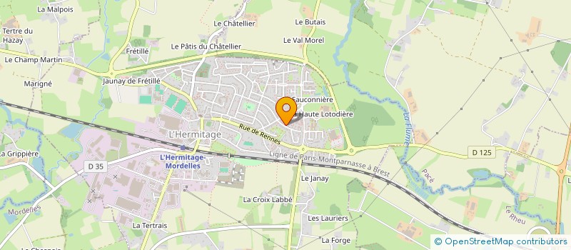 localisation de l'entreprise KEROJO  L'HERMITAGE