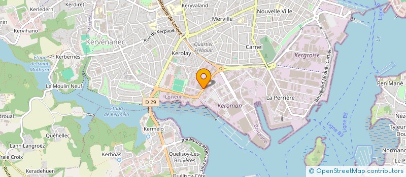 localisation de l'entreprise KEROMAN ALU à LORIENT