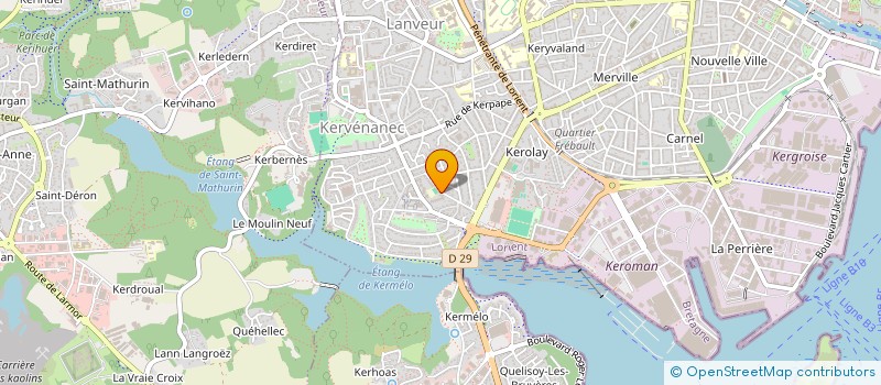 localisation de l'entreprise KEROMAN SERVICES MARITIMES à LORIENT