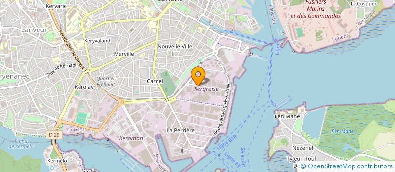 localisation de l'entreprise KEROMAN USINAGE à LORIENT