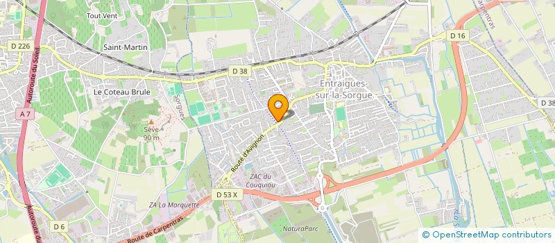 localisation de l'entreprise KEROMATE  ENTRAIGUES-SUR-LA-SORGUE