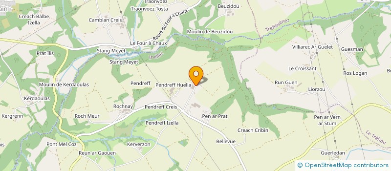 localisation de l'entreprise KEROMNES à IRVILLAC