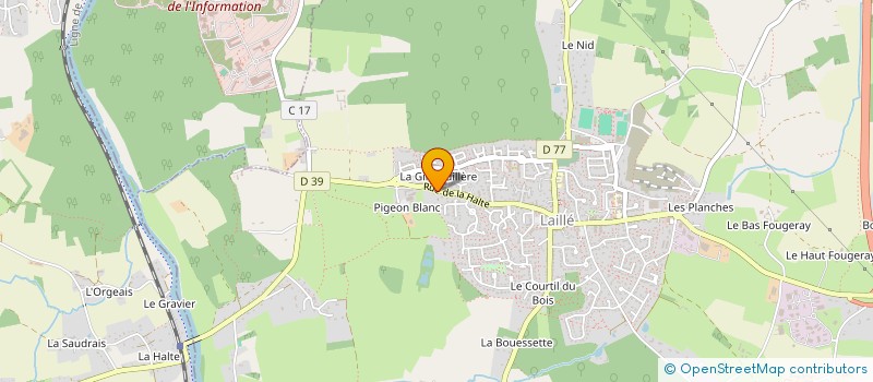 localisation de l'entreprise KEROMNES TUDOUX  LAILLE