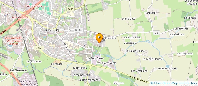 localisation de l'entreprise KEROP  CHANTEPIE