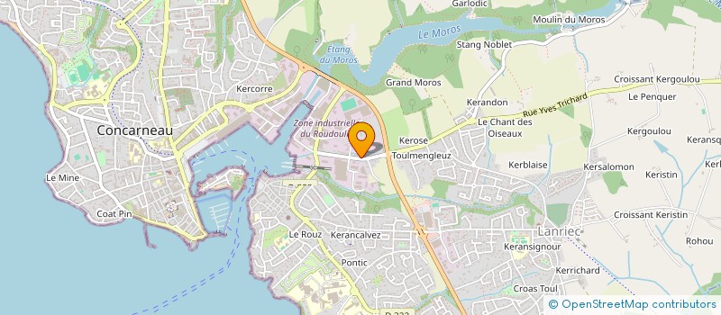 localisation de l'entreprise KEROSE  CONCARNEAU