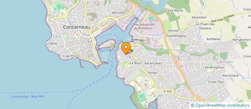 localisation de l'entreprise KEROSEN  CONCARNEAU