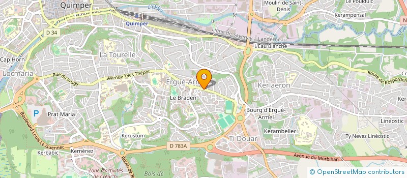 localisation de l'entreprise KEROTIMO à QUIMPER