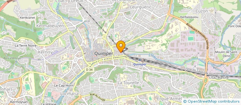 localisation de l'entreprise KEROU  QUIMPER
