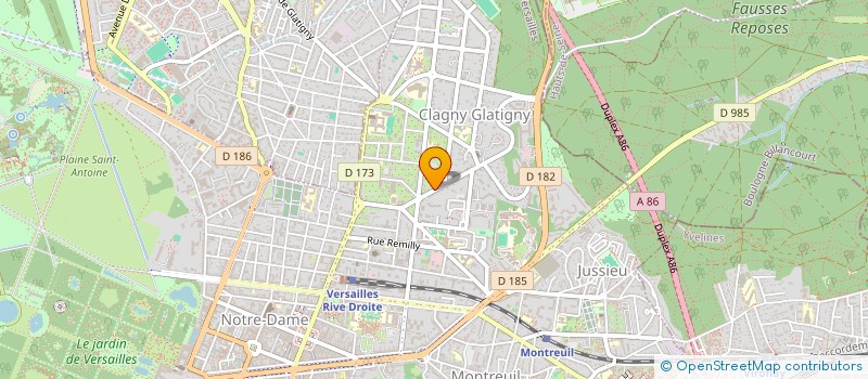 localisation de l'entreprise KEROULIN à VERSAILLES